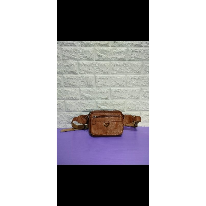 Waistbag Kulit asli Vintage preloved