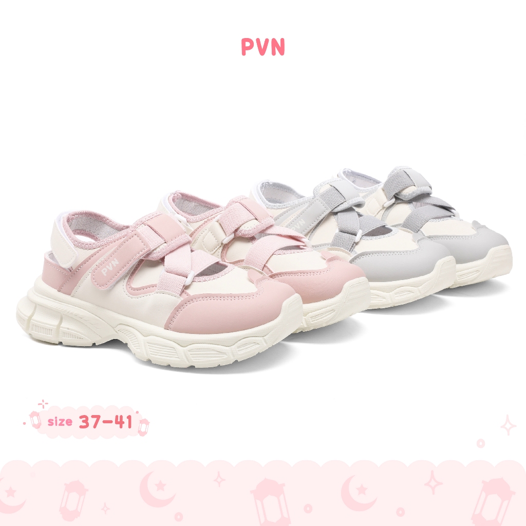 PVN Ruka Sepatu Sneakers Sepatu Casual Wanita Shoes Pink 112
