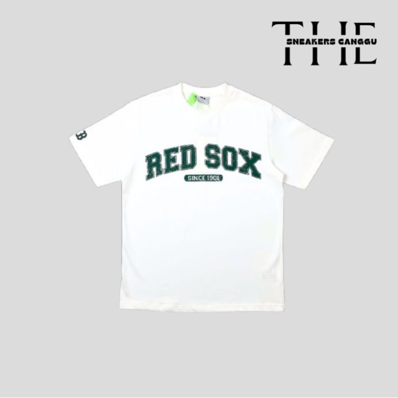TSC MLB Redsox Varsity Tee White Green