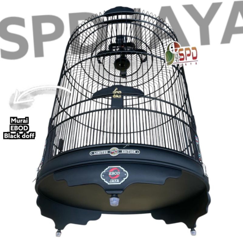 SANGKAR KANDANG MURAI EBOD PVC BLACK DOFF
