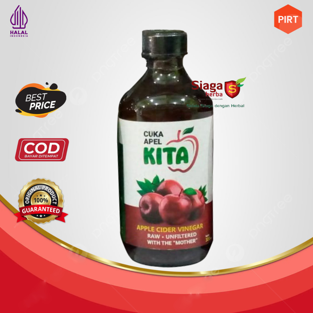 

Cuka Apel Kita Asli Cider Vinegar Raw Unfiltered with Mother