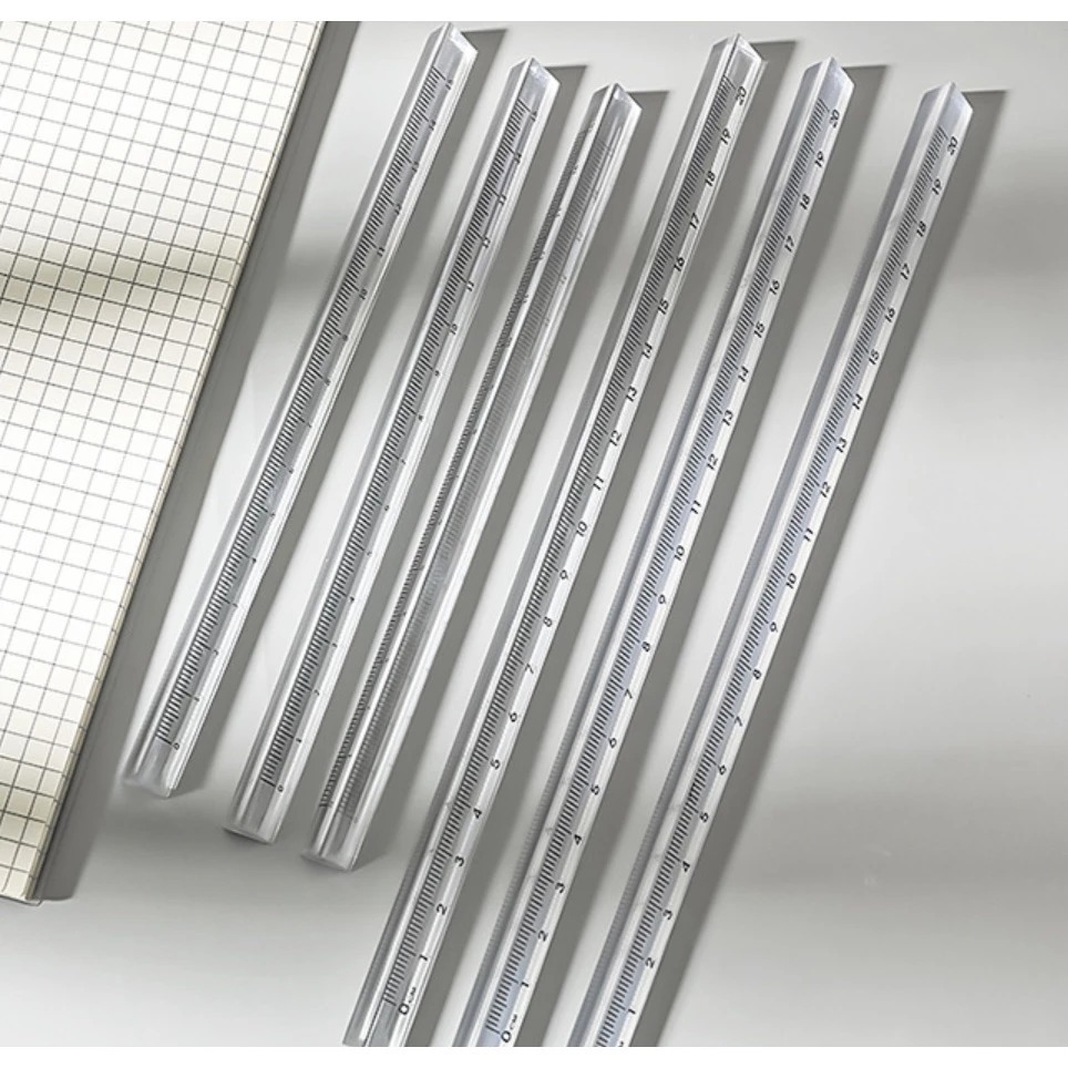 

Penggaris Aklirik Transparan Segitiga Ruler Aesthetic