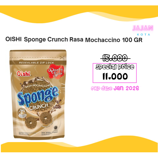 

Oishi Sponge Crunch Mochaccino 100 gram