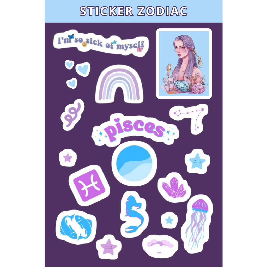 

Sticker 12 Zodiak Custom Non Cutting 10x15cm - Sticker Aesthetic Keren untuk HP, Laptop, Helm, Motor & Barang Kesayangan - Sticker Berkualitas dan Mudah Dipasang