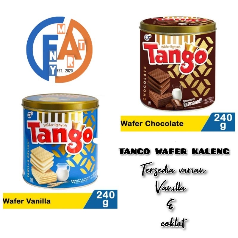 

Tango Wafer Kaleng Coklat Vanilla 240gr free DUS PACKING AMAN