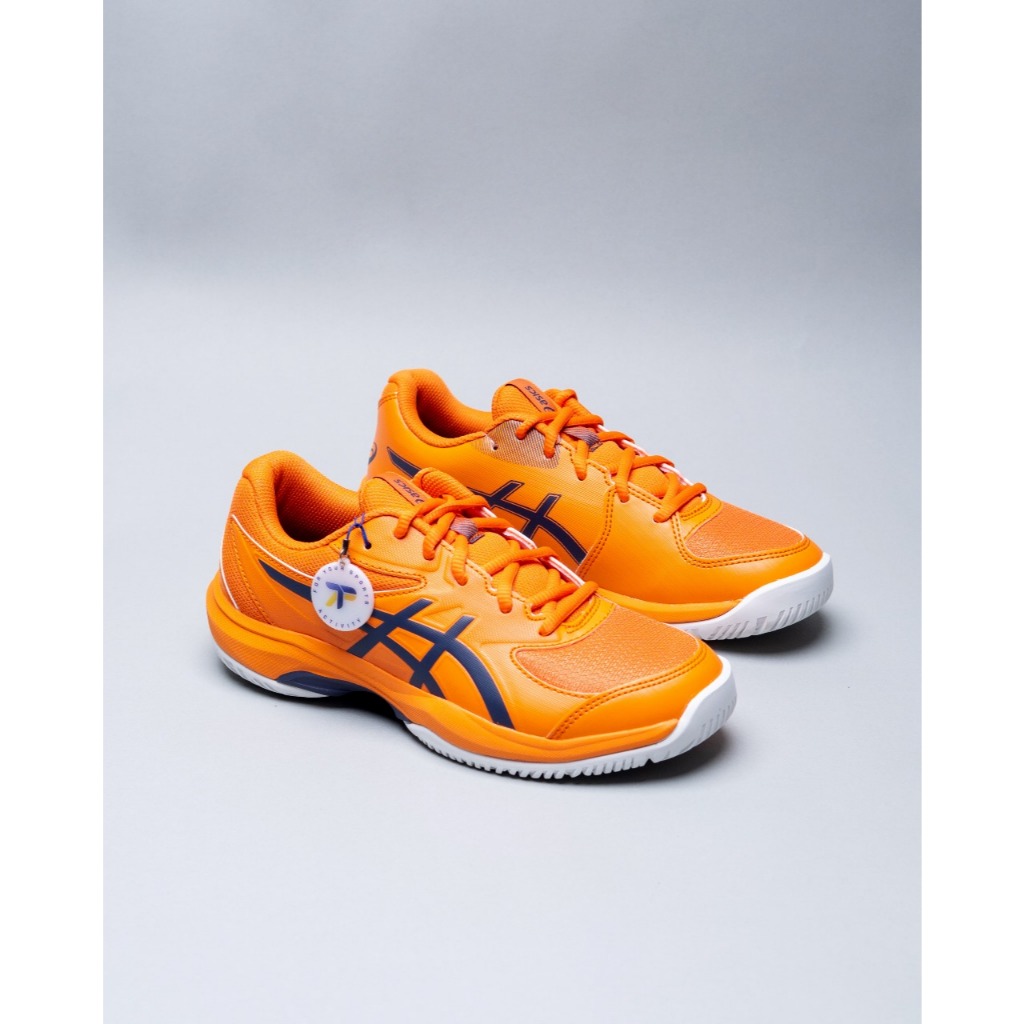 Sepatu Tenis Tennis Shoes ASICS Gel-Game GS Nova Orange/Indigo Fog