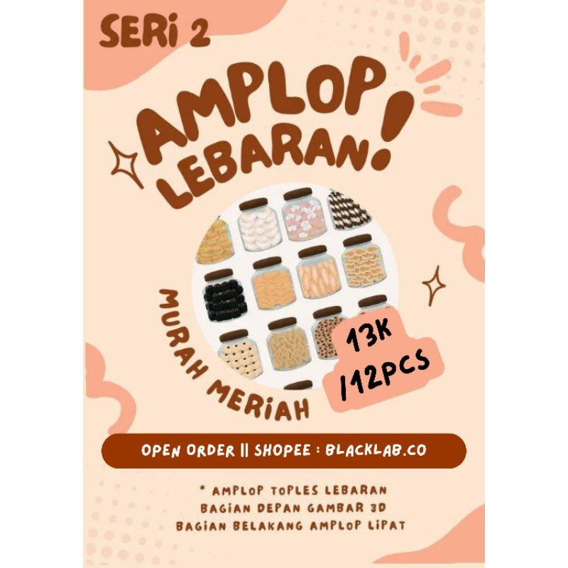 

Amplop lebaran Model toples 3D, murah, lucu