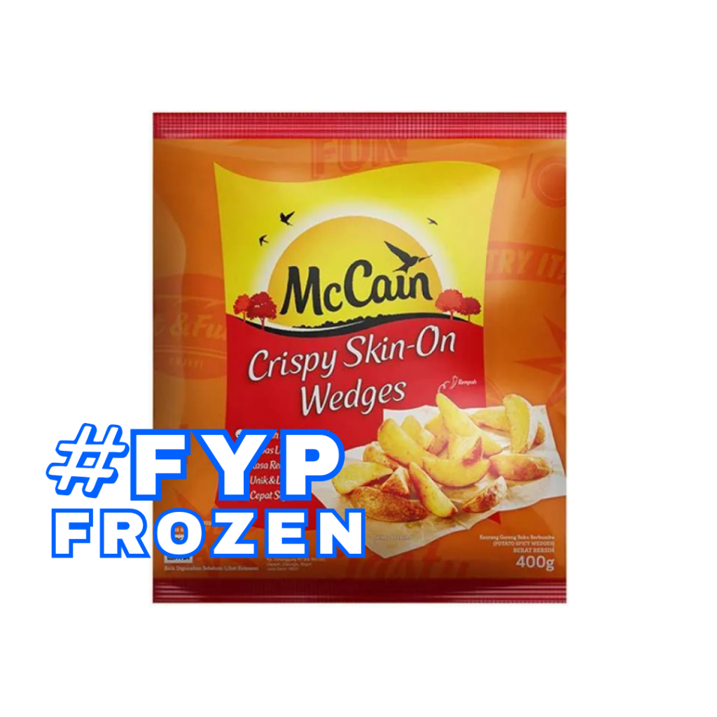 

MCCAIN CRISPY SKIN-ON WEDGES 800GR / KENTANG WEDGES