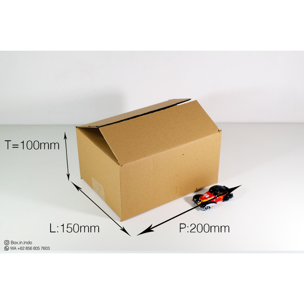 

ECER Kardus Box Dus Coklat Packing Polos 20x15x10 cm Baru