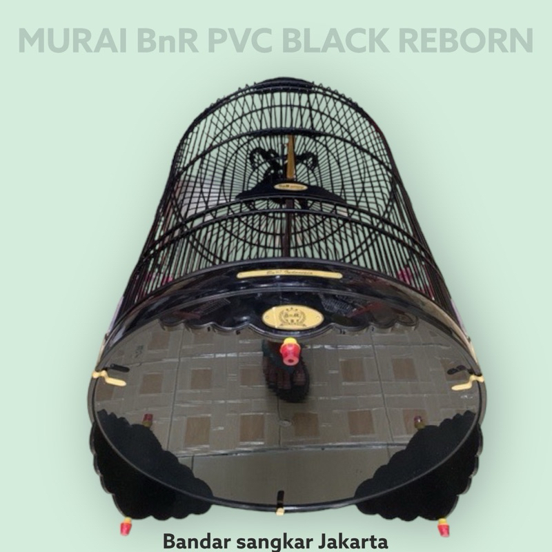 Sangkar kandang murai BnR rubicon / pvc black reborn no 2