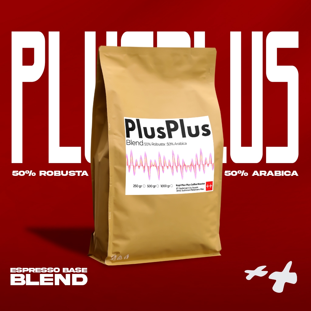 

Kopi ++ " Plus Plus " House Blend Es Kopi Susu Premium 500gr Biji Kopi Bubuk Roasted Beans