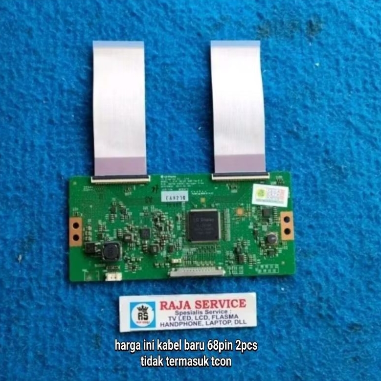 kabel tv LG 42UB820T flaxible lvds dari tcon ke panel lcd 68pin