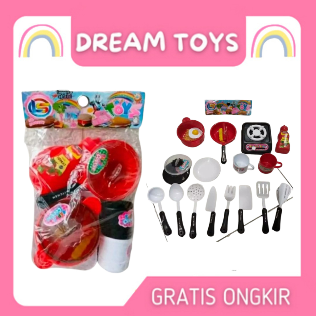 Mainan Anak Masak Masakan LM 10 Kitchen Lengkap Set Murah Terbaru | Mainan Anak Edukasi Masak Masaka