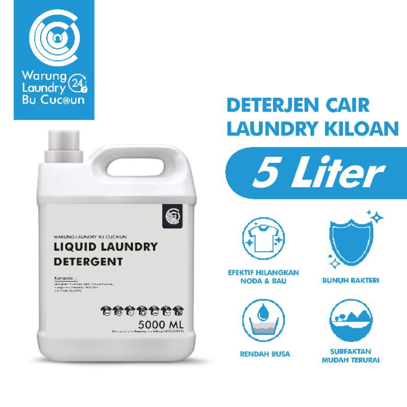 Sabun Deterjen Cair 5 Liter Deterjen Laundry Murah Promo