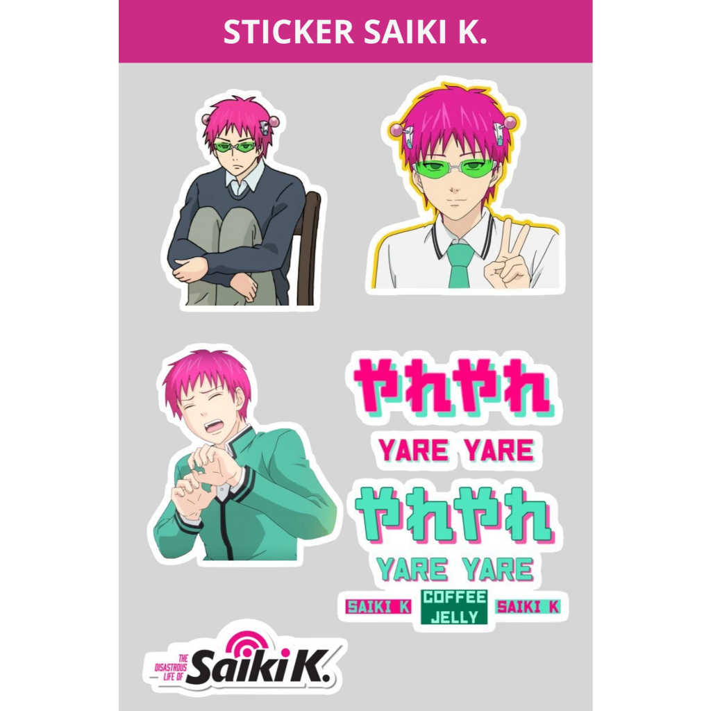 

Sticker Saiki K. Custom Non Cutting 10x15cm - Sticker Aesthetic Keren untuk HP, Laptop, Helm, Motor & Barang Kesayangan - Sticker Berkualitas dan Mudah Dipasang