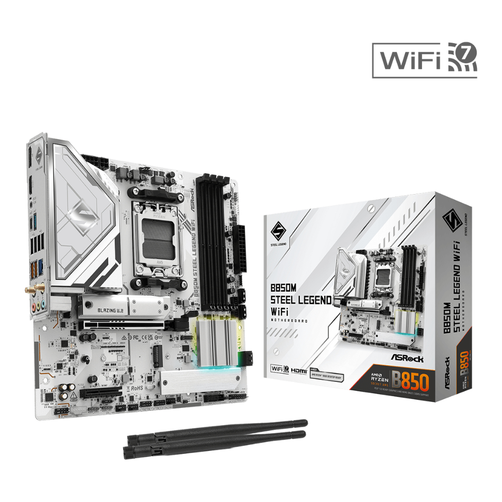 Motherboard ASROCK B850M Steel Legend WiFi (AM5, B850, DDR5, USB3.2, SATA3)