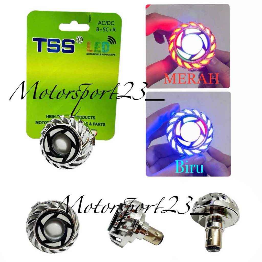 Lampu Stop Projie Spiral Rgb Stoplamp projie mini belakang Rainbow Lampu stop proji Tss Flash Runnin