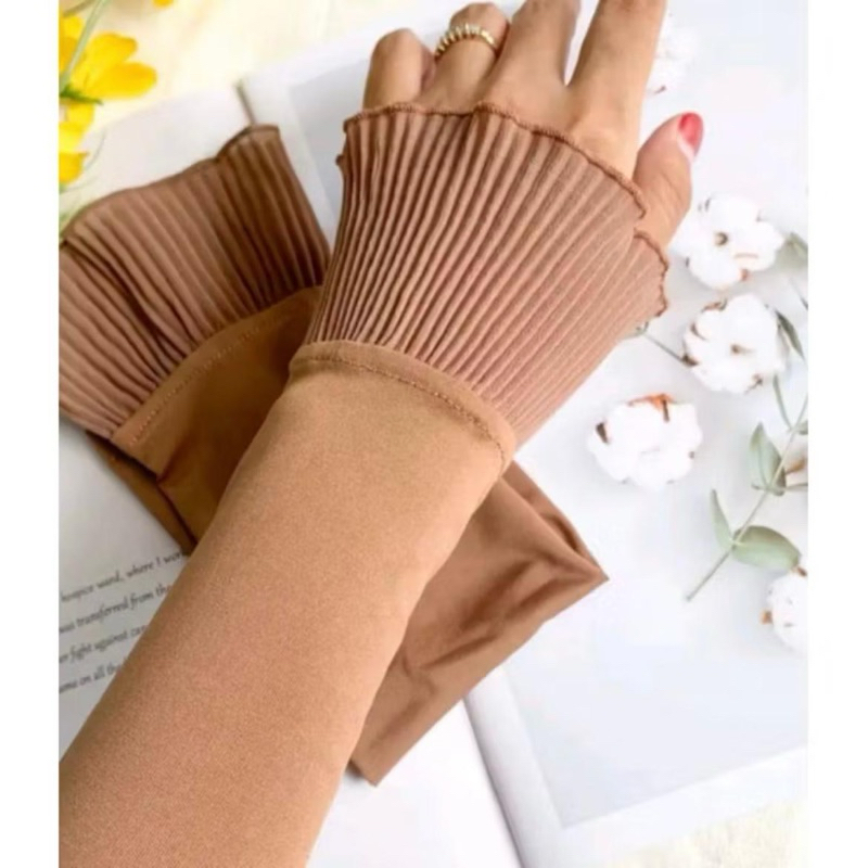 MANSET TANGAN RENDA WANITA MUSLIM // manset tangan plisket
