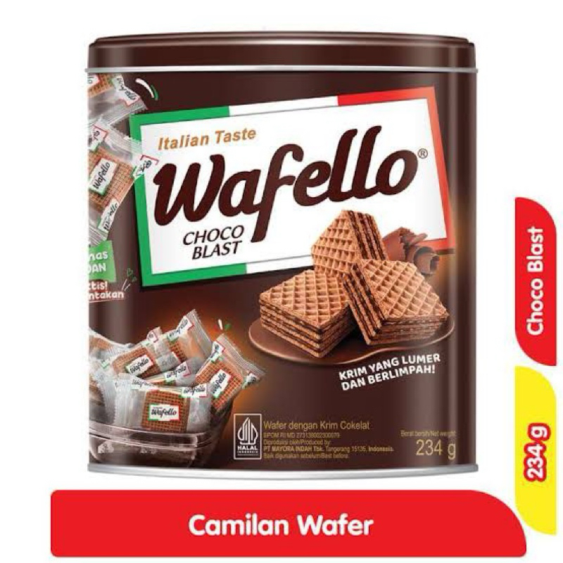 

Roma Wafer Wafello 234g Rasa Cokelat dan Caramel