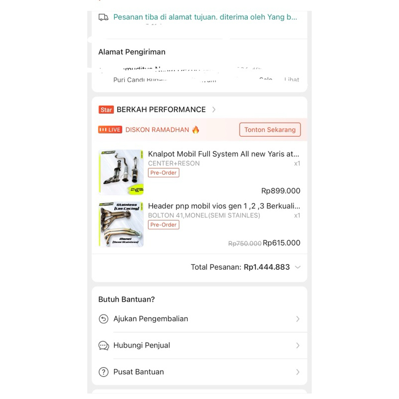 Knalpot Header vios gen 1,2,3