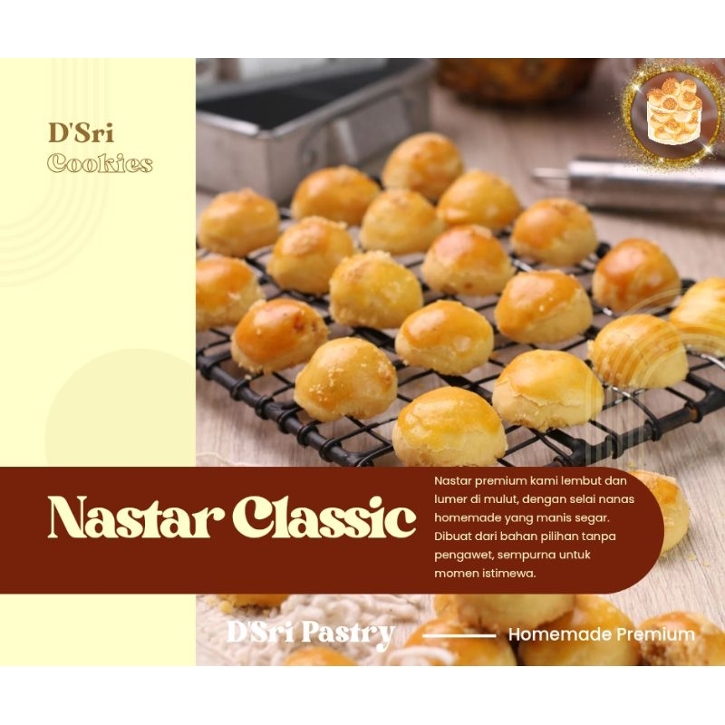 

Kue Kering Nastar Classic Premium Klasik Kuker Homemade Premium 500GR