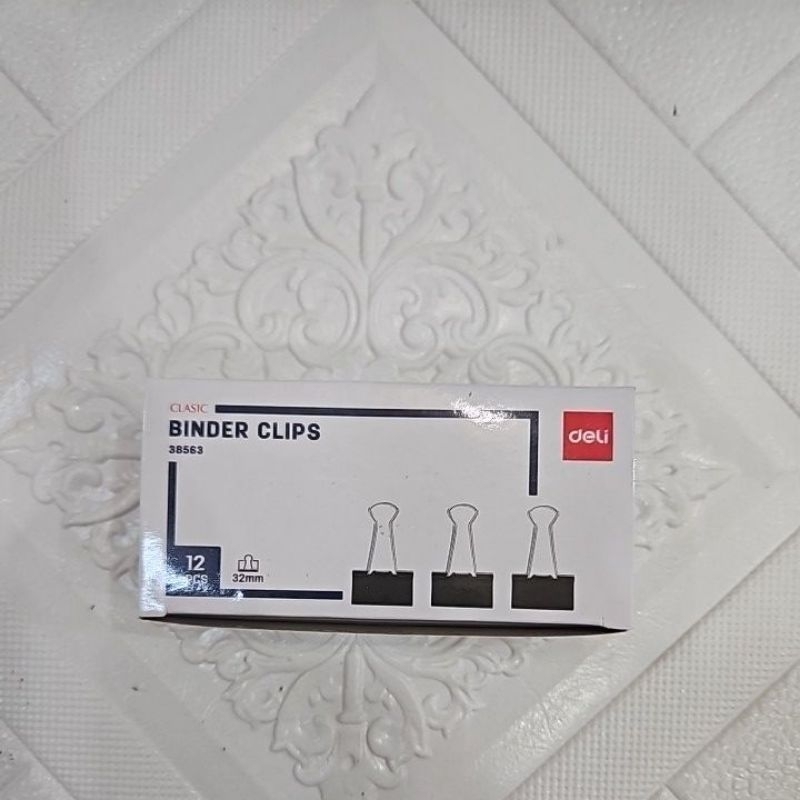 

Binder clip DELI No 155 / 32mm isi 12 pcs per pack