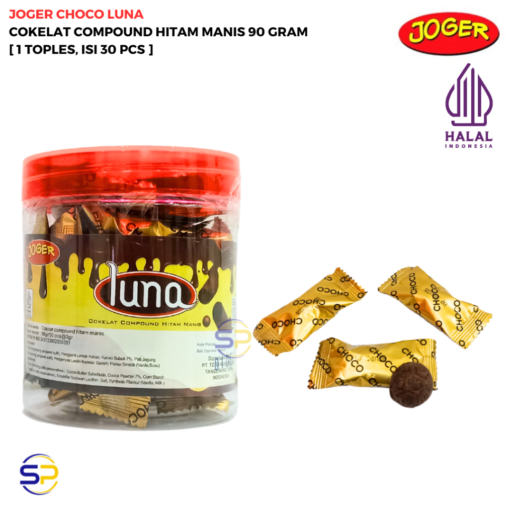 

JOGER COKELAT CHOCO LUNA 90 GRAM [1 TOPLES, ISI 30 PCS]