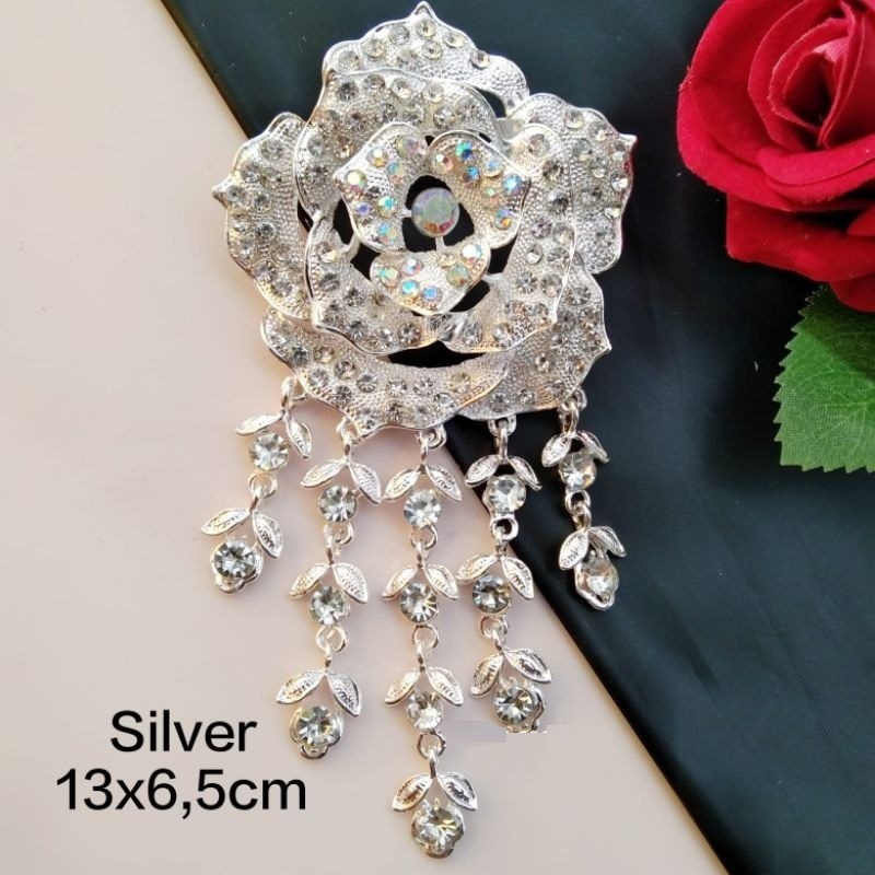 Bros Kebaya Jurai/Bros Etnik/Bros asesories wanita kalung bunga