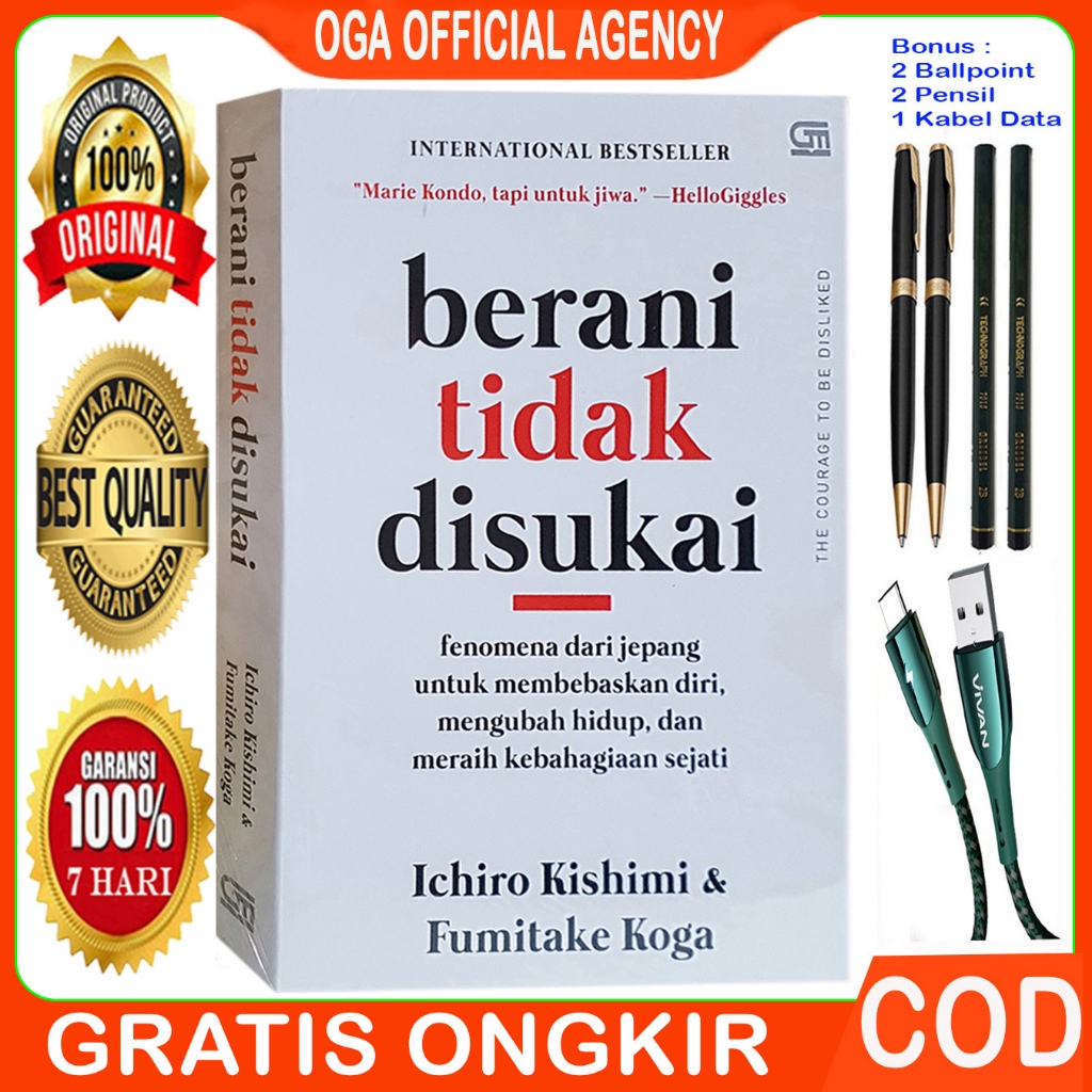 Buku Berani Tidak Disukai - Ichiro Khisimi - Original & Segel