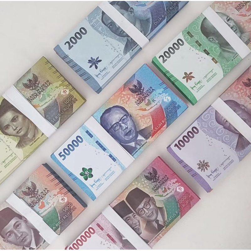 

Ampau Amplop Lebaran Size Large Uang Mainan isi 100 Lembar Uk 16 cm x 7 cm