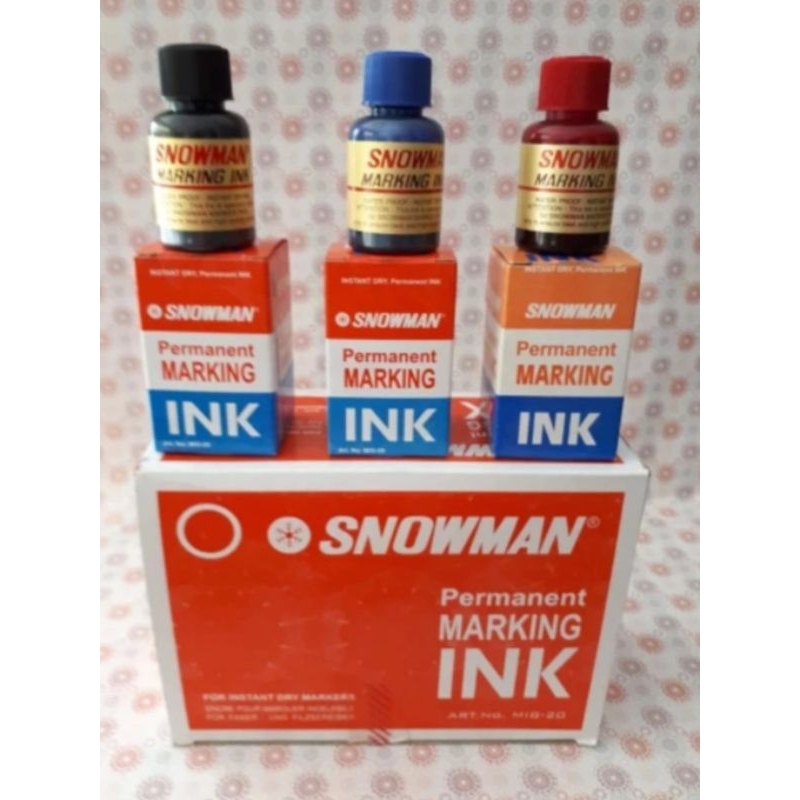 

tinta permanent marker snowman / tinta spidol permanent