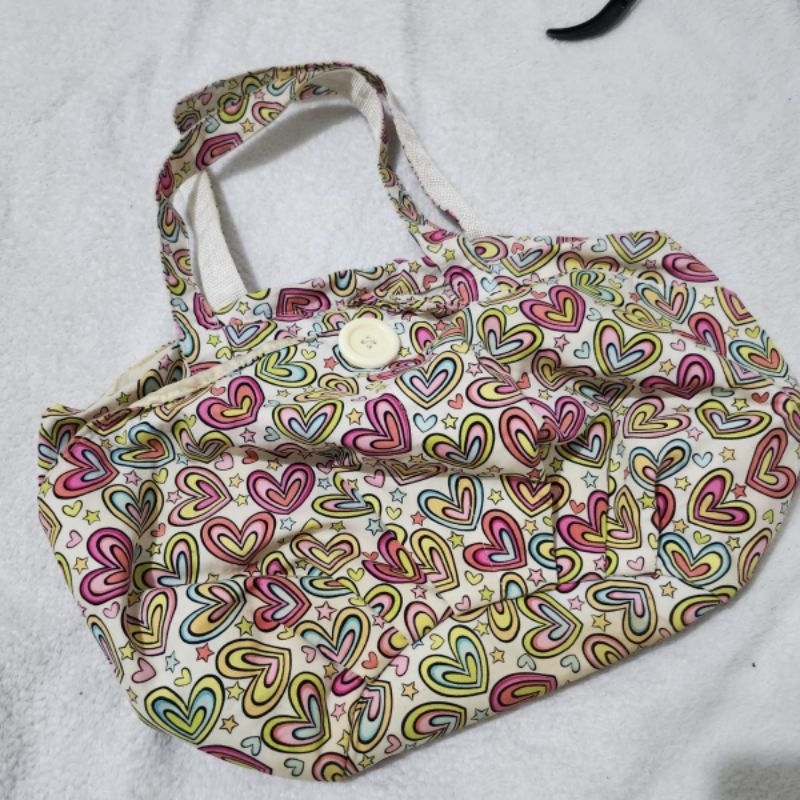 tas motif bunga cantik