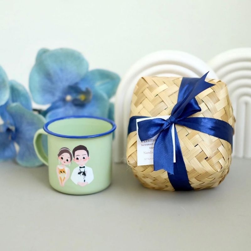 (100pcs) Besek Bambu 9x9 / 50 Pasang