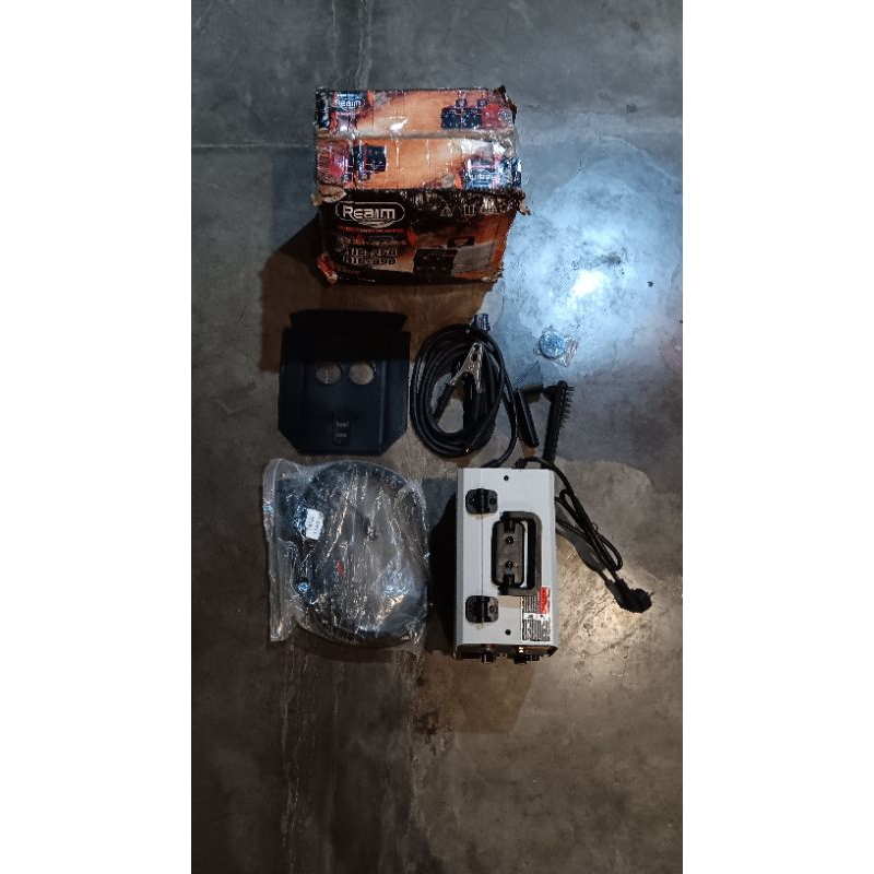REAIM Mesin Las Inverter Mesin trafo las MIG-250 450 Watt Welding Machine Las Listrik Full Set