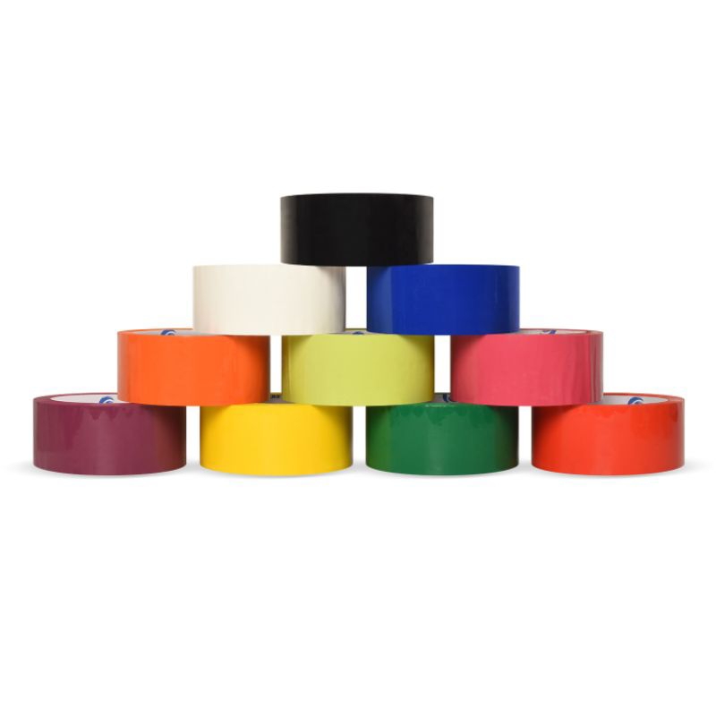 SKYPACK Lakban Warna Ukuran 45mm x 80yard Solasi Plakban Lengket 4.5cm x 80y Isolasi Warna 2inch Teb