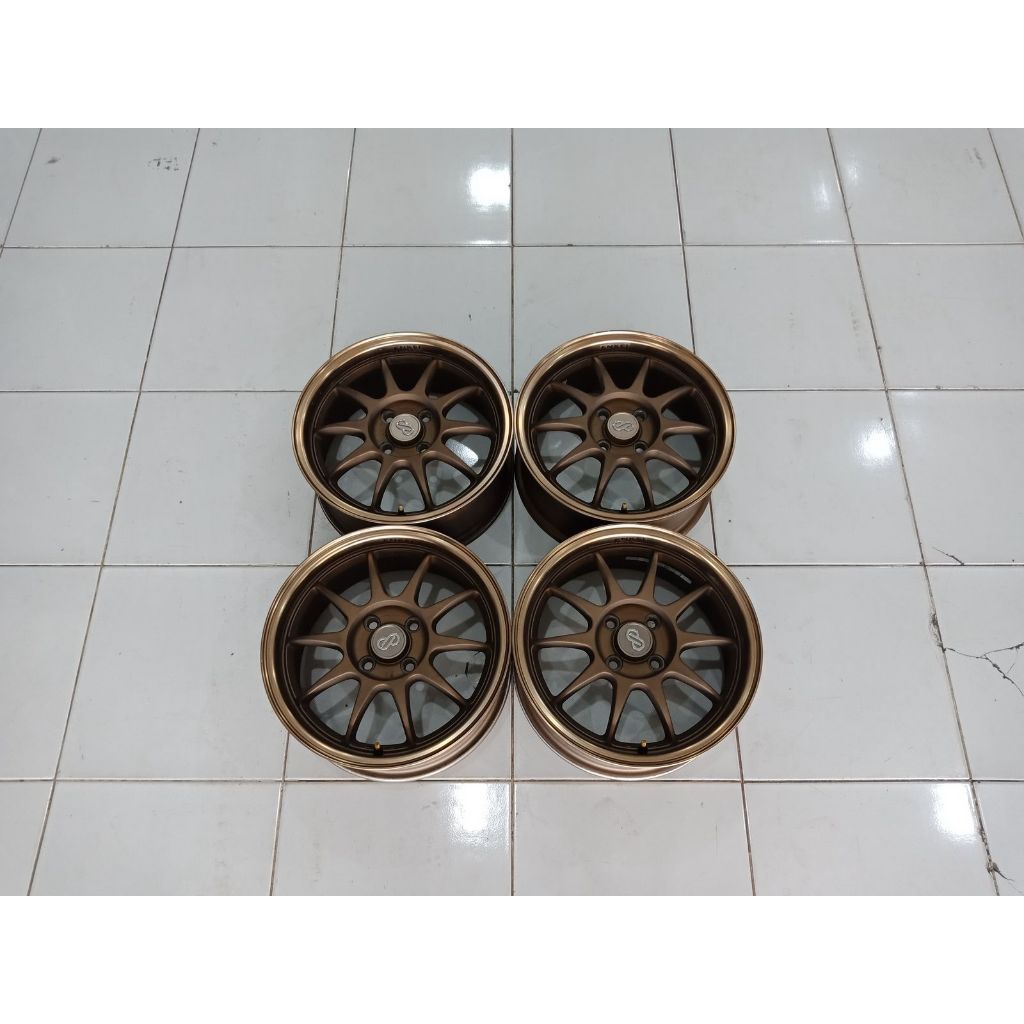 Velg Second r15 untuk BRIO AGYA AYLA JAZZ CALYA SIGRA DLL ENKEI Ring 15 pcd 4x100