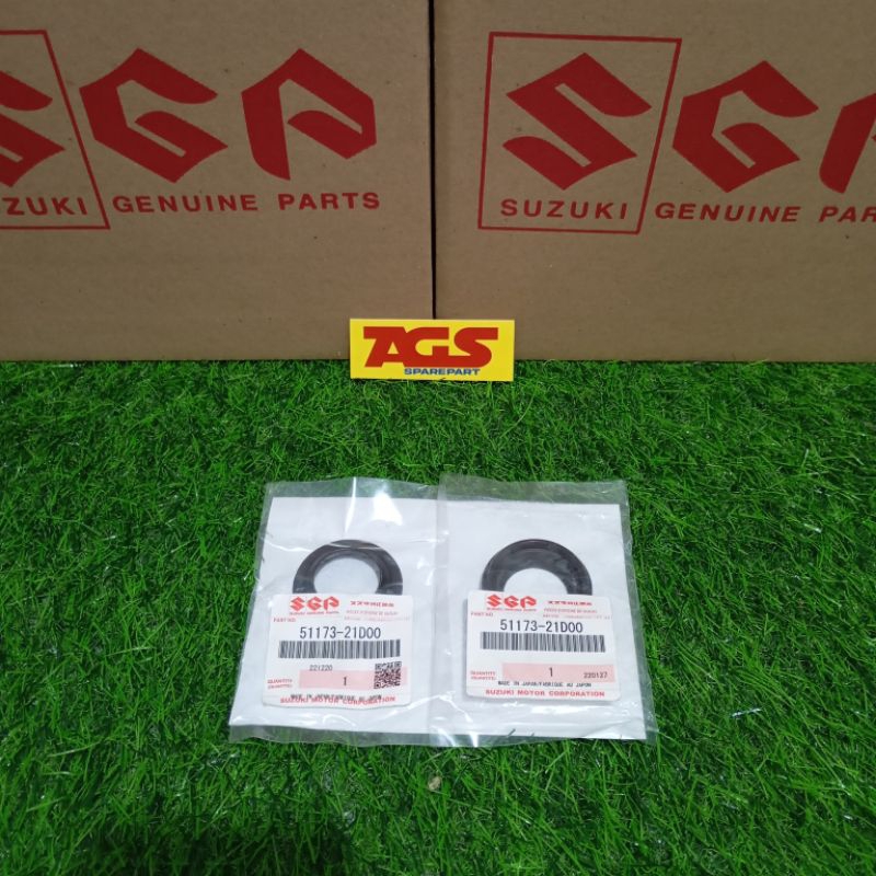 Seal sil abu debu bagian luar as shock breaker depan satria 2tak lumba ru hiu lscm Original SGP japa