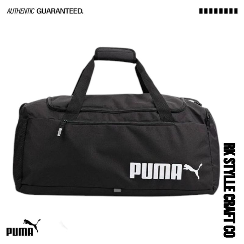 Tas Olahraga | Tas Puma Fundamental Sport Bag 2 Medium Duffel Bag Black 100%Original