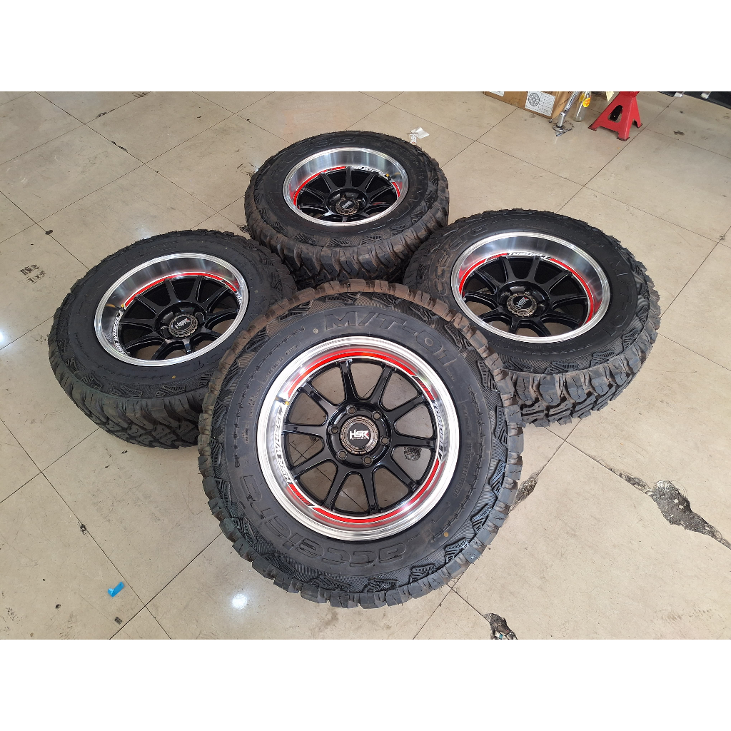 Velg Mobil Bekas Seken Ring 18 Lubang Baut 6 TOBOALI HSR R18X95 H6X139,7 BAN 285 65 R18