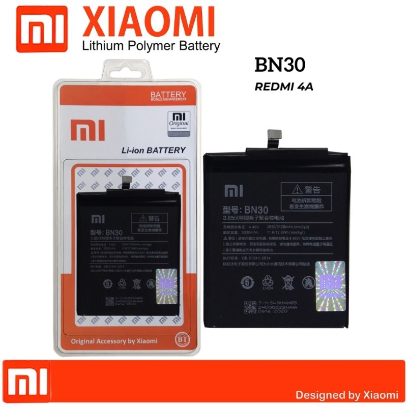 Baterai Batre Ori UNTUK HP Redmi 4A BN30 Redmi 4a 3120mAh Garansi