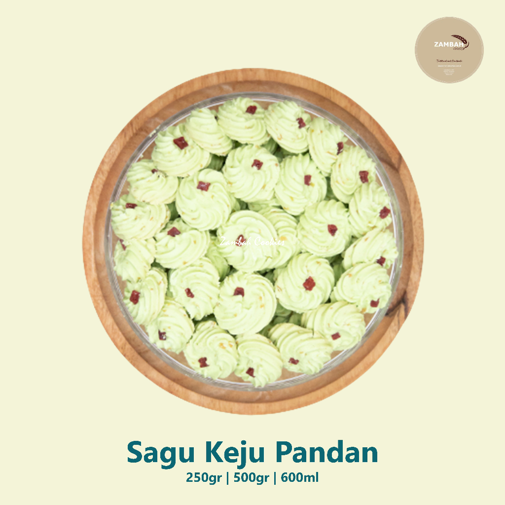 

Kue Kering Sagu Keju Pandan