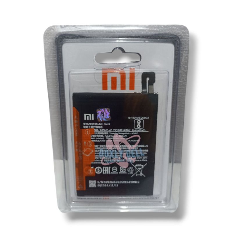 Batrai Baterai Battery Batrek Batrei Bn45 Batrai Xiaomi Redmi Note 5/Note 5 Pro BN45