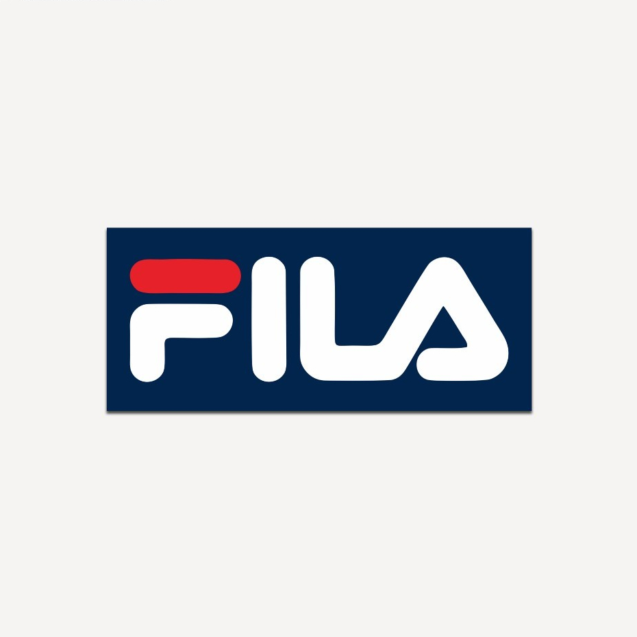 

Stiker Brand Distro Casual Fila Print Cut Glossy Anti Air Sticker Laptop Aesthetic