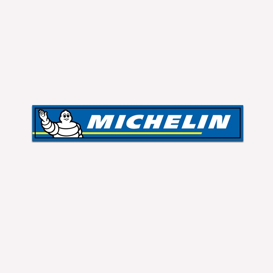 

Stiker Sponsor Motor Michelin Spakbor Laminasi Glossy 10cm Sticker Ban Michelin