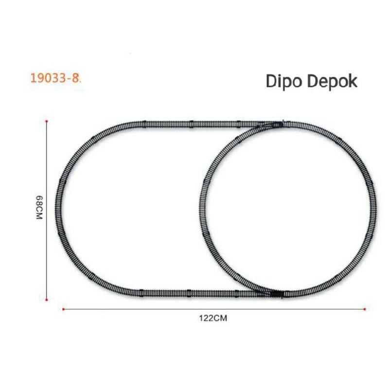 Paket Rel Wesel Miniatur Kereta Api  Rail King Skala 87