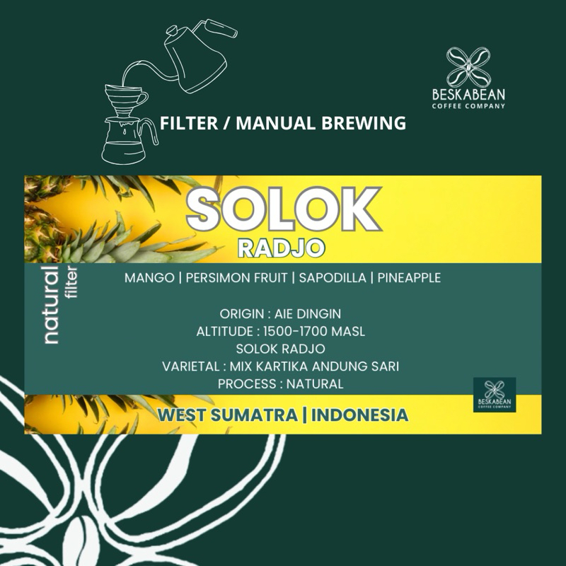 

Kopi Solok Radjo Natural | Beskabean | Natural