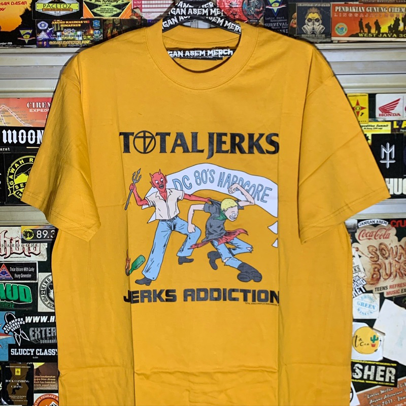 Kaos Total Jerks - Jerks Addiction Yellow | Tshirt Original Merchandise