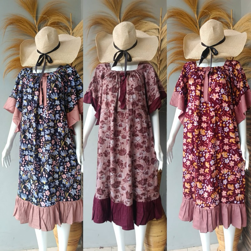 daster viral/dasterbusui/vika dress/daster kerut/daster jumbo /dastermurah/dasterkekinian/DASTER JUM