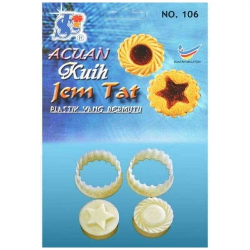 cetakan kue kering jam tart acuan 106-bintang