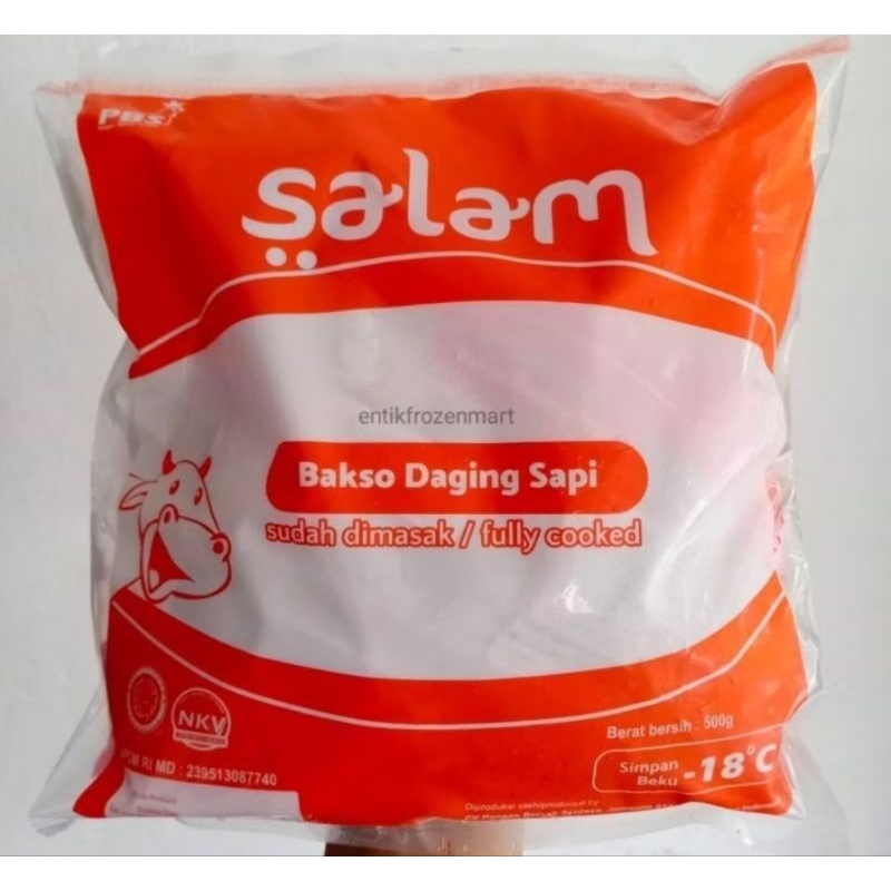 

Terbaru Bakso Daging Sapi Salam 500 gram isi 50 butir